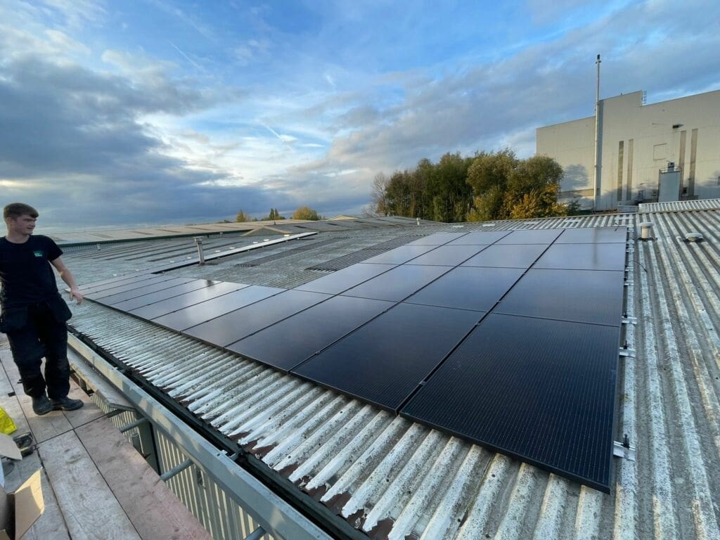 Green Building Renewables advised ARC Workwear to opt for a solar battery as well as solar panels.