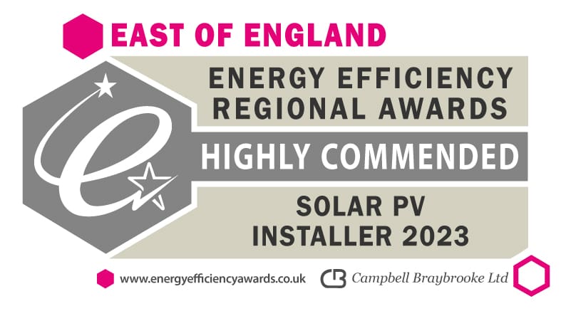 Solar PV installer 2023 award