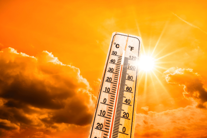 What are the impacts of hot weather on solar systems?
