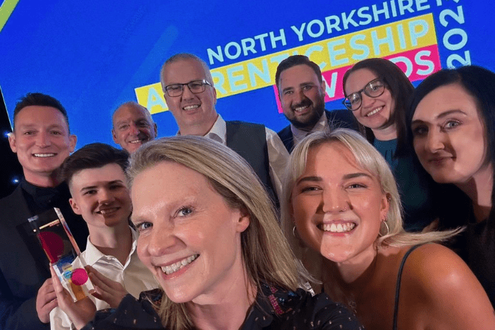 Green Building Renewables celebrates its win at the North Yorkshire Apprenticeship Awards